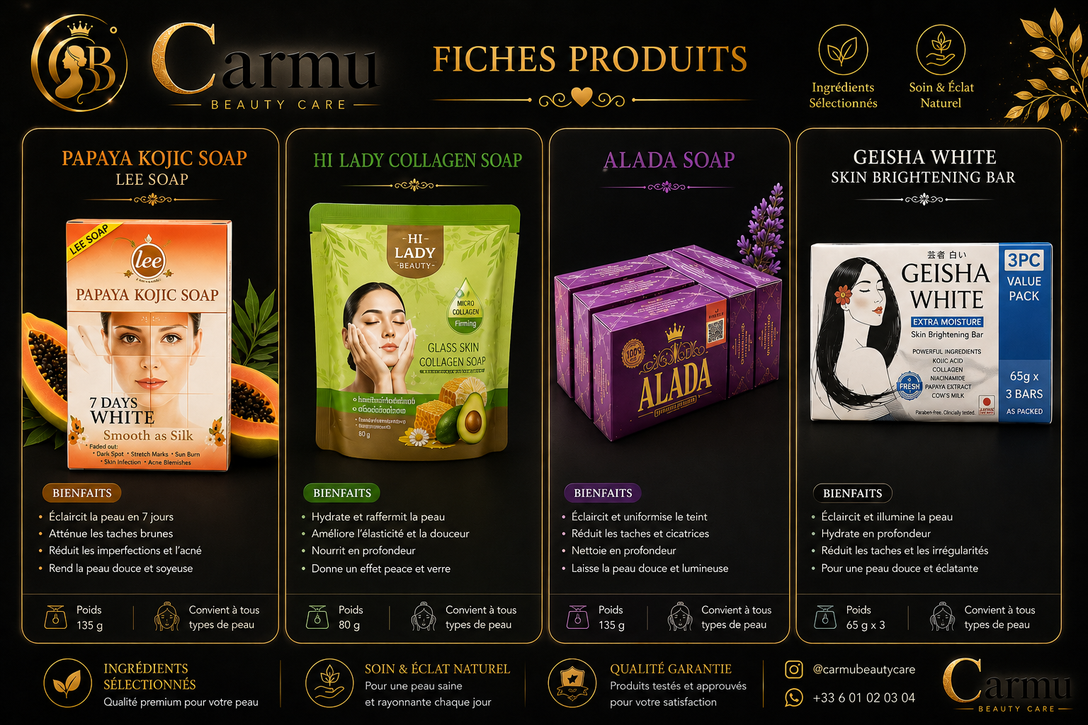 Savons Glass Skin Soap Collection