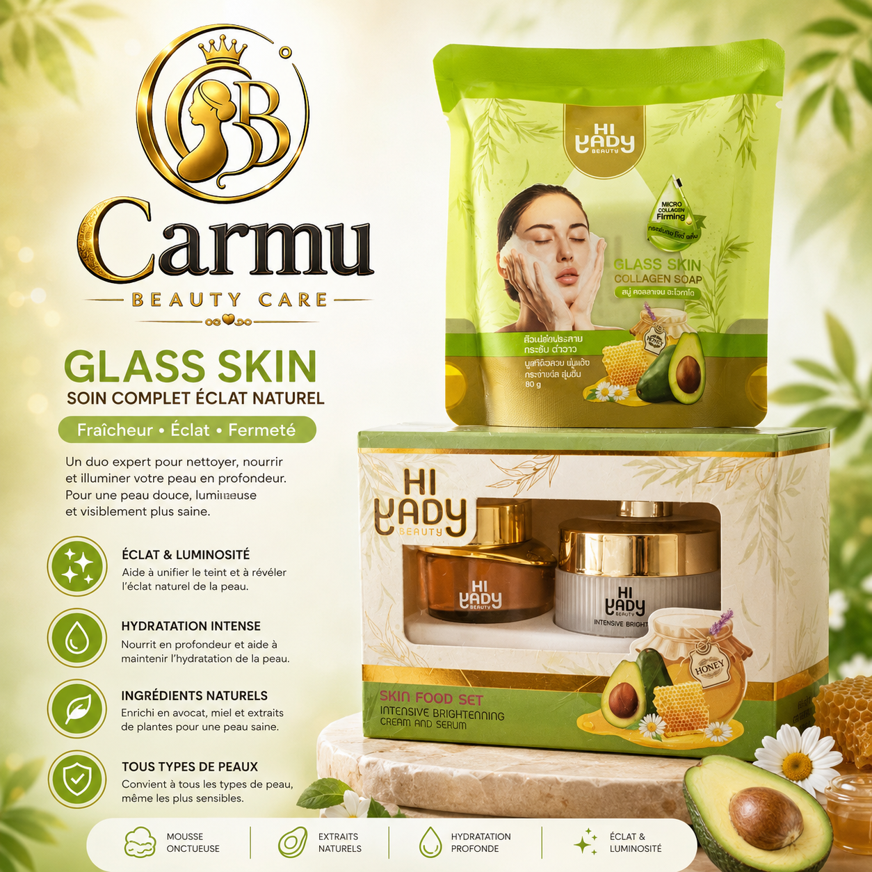HI YADY – Gamme Glass Skin