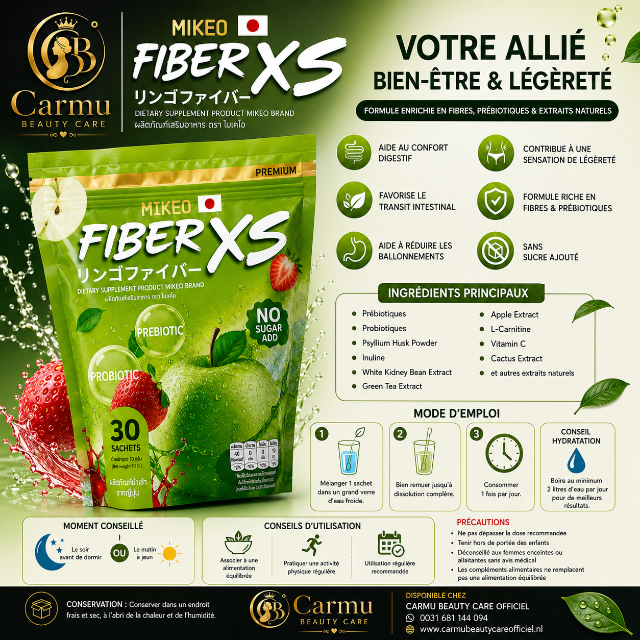Mikeo Fiber XS Premium